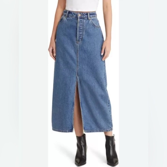 ROLLA’s Chicago Denim Maxi Skirt, Size 26 (v) - Picture 1 of 14
